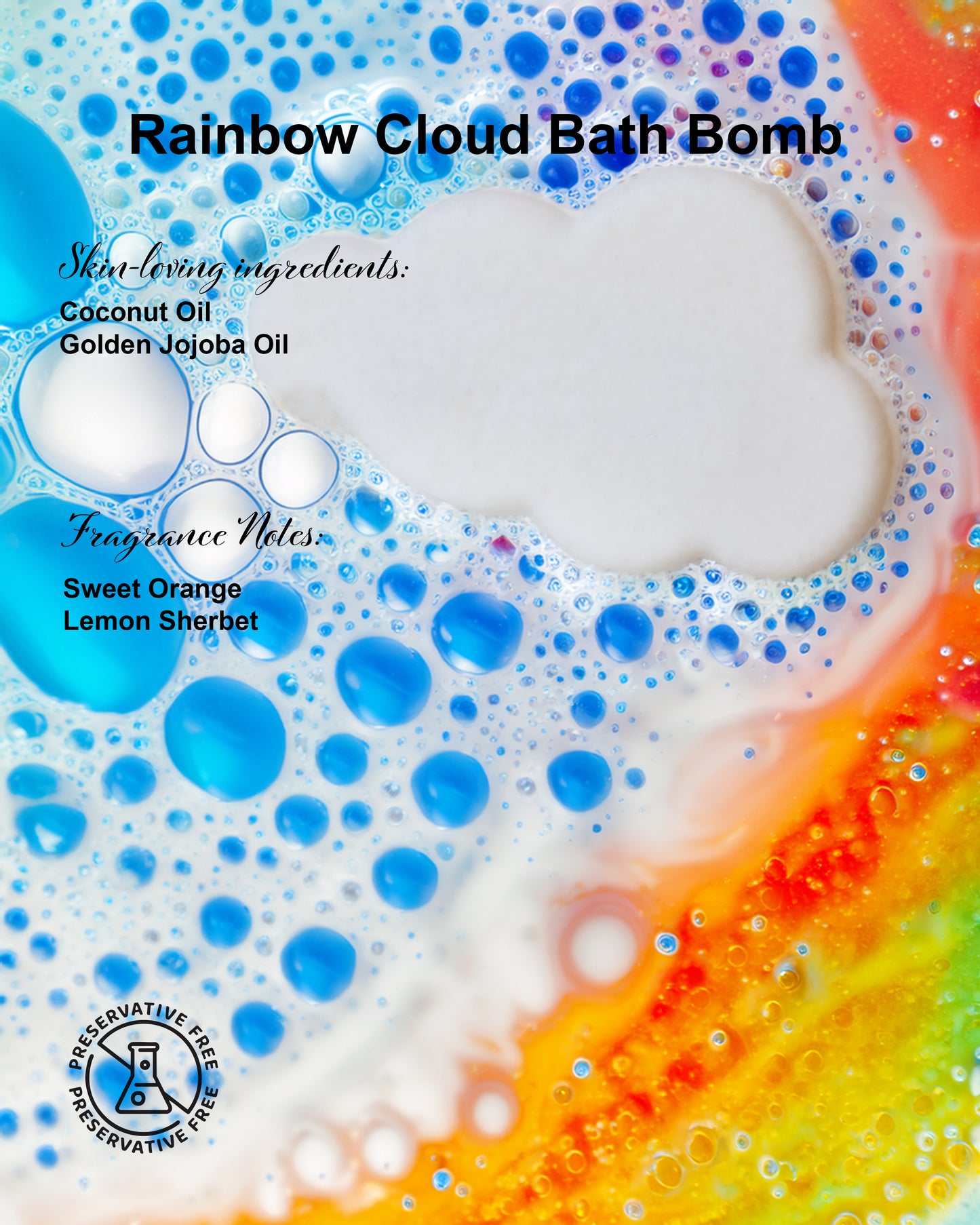 Rainbow Cloud Bath Bomb